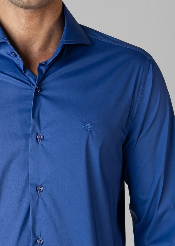 Camisa Manga Longa Lisa Slim