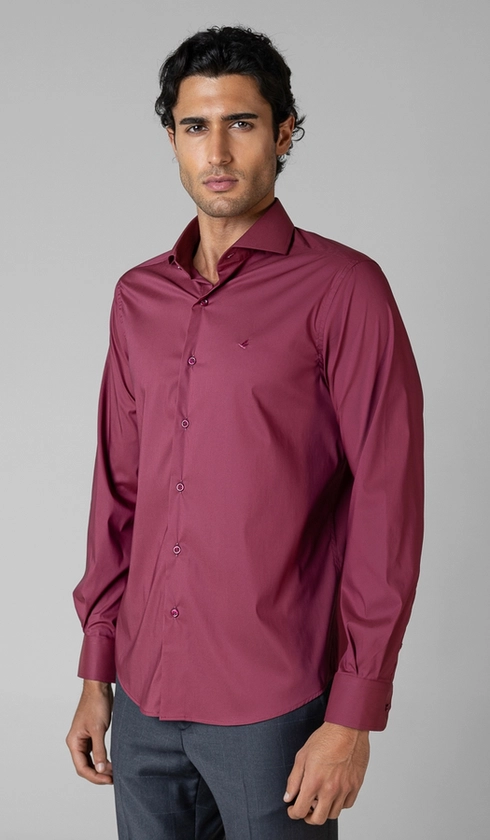 Camisa Manga Longa Lisa Slim