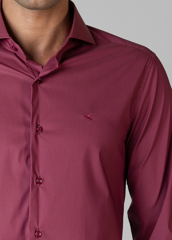 Camisa Manga Longa Lisa Slim
