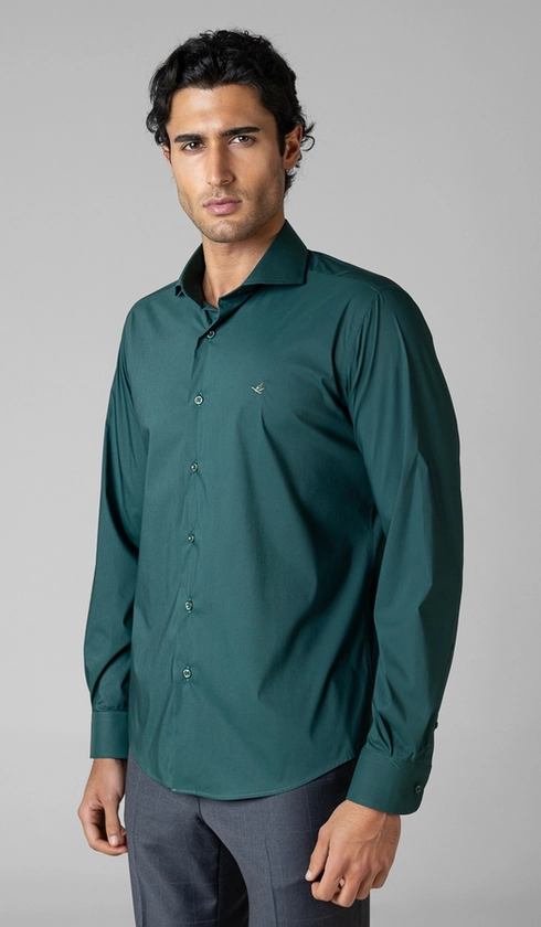 Camisa Manga Longa Lisa Slim