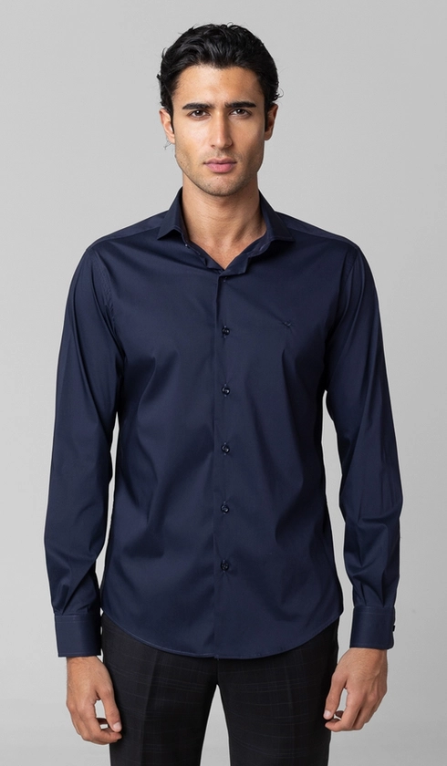 Camisa Manga Longa Lisa Slim