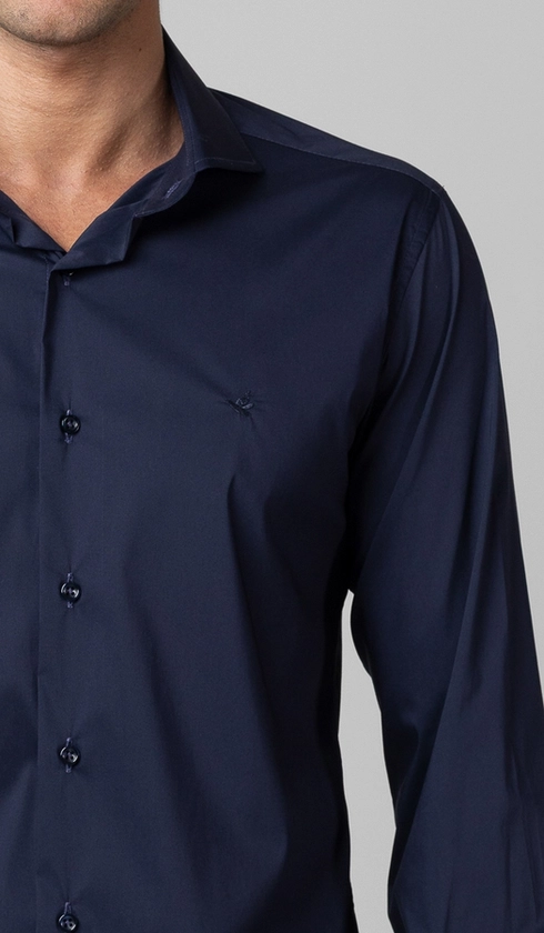 Camisa Manga Longa Lisa Slim