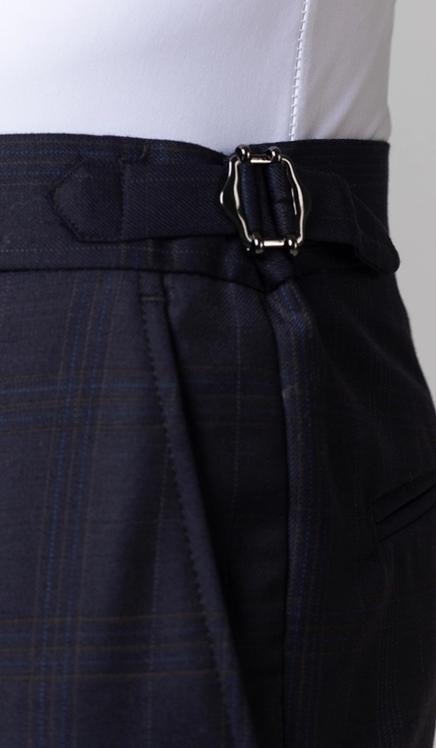 Calça Sport Social Xadrez com Fivela Super 120
