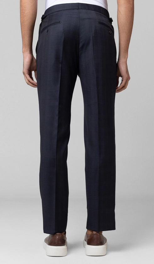 Calça Sport Social Xadrez com Fivela Super 120