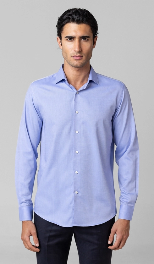 Camisa Social Slim Maquinetada