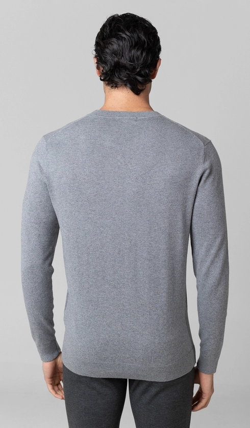 Malha Tricot Gola Careca Cashmere