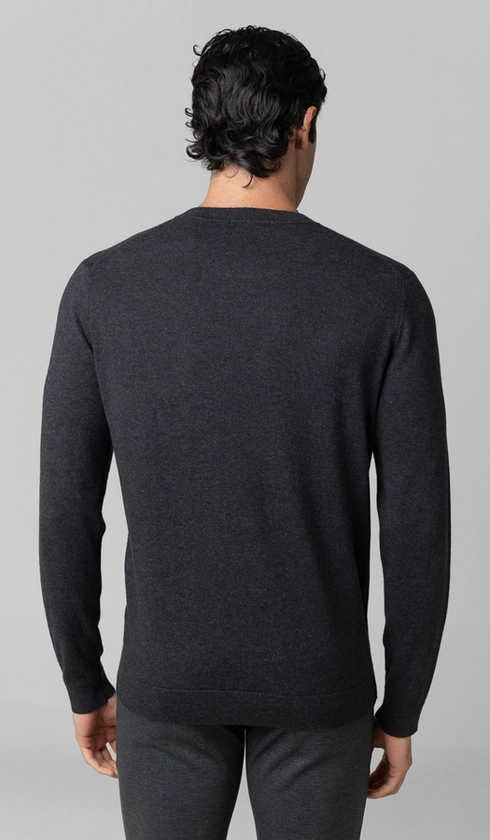 Malha Tricot Gola Careca Cashmere