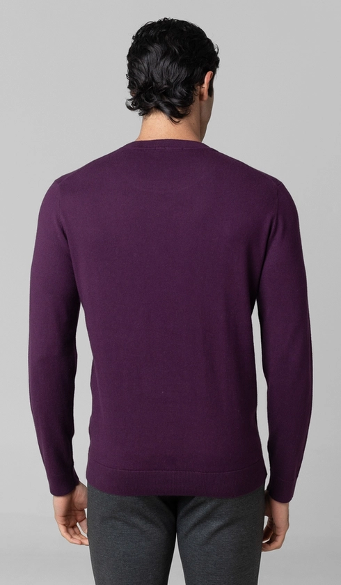 Malha Tricot Gola Careca Cashmere