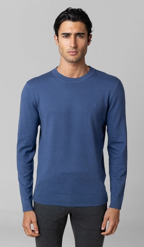 Malha Tricot Gola Careca Cashmere