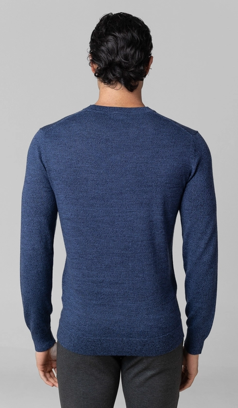 Malha Tricot Gola Careca Merino