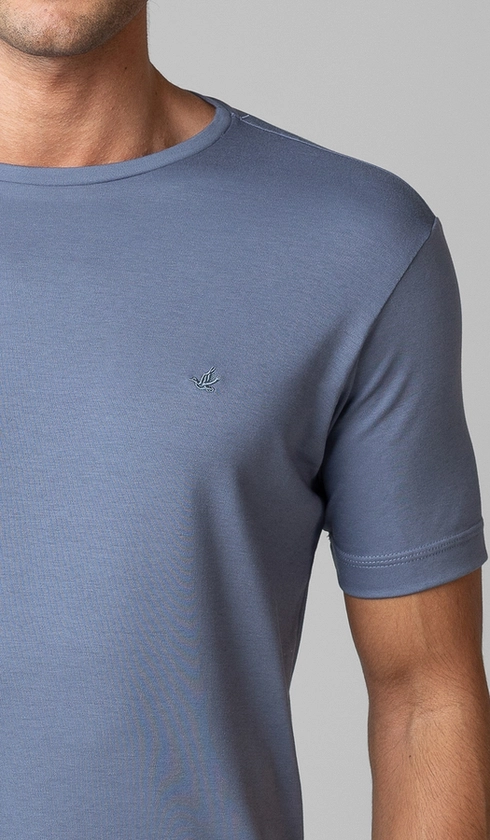T-Shirt Lisa Gola Careca Silver Cotton
