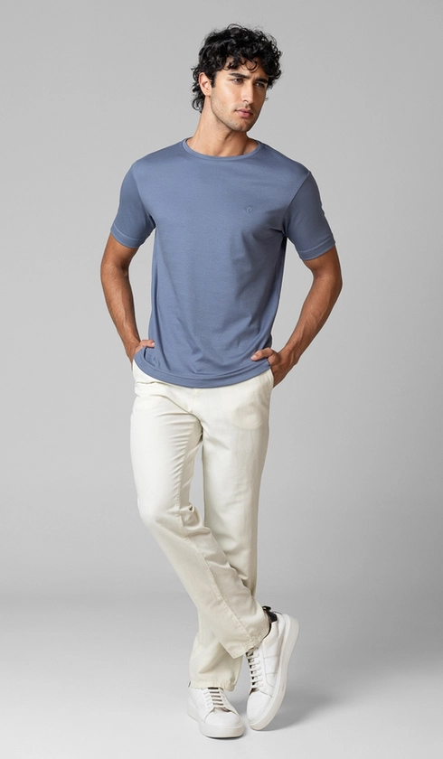 T-Shirt Lisa Gola Careca Silver Cotton