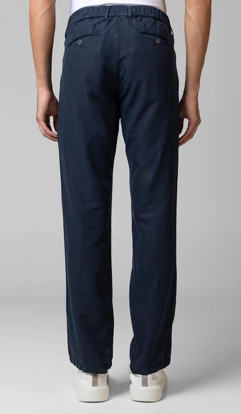 Calça Linho com Algodão Meio Cós Elástico