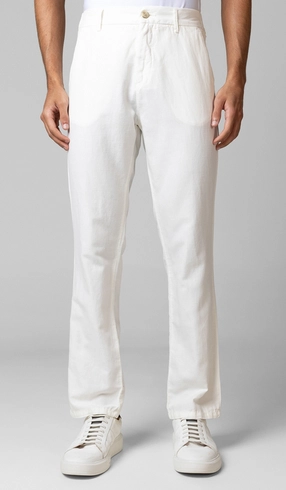 Calça Linho com Algodão Meio Cós Elástico