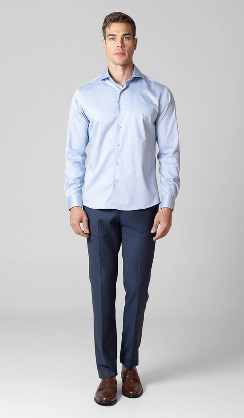 Camisa Manga Longa Lisa Slim