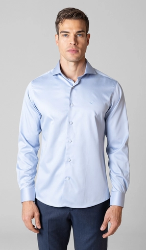 Camisa Manga Longa Lisa Slim