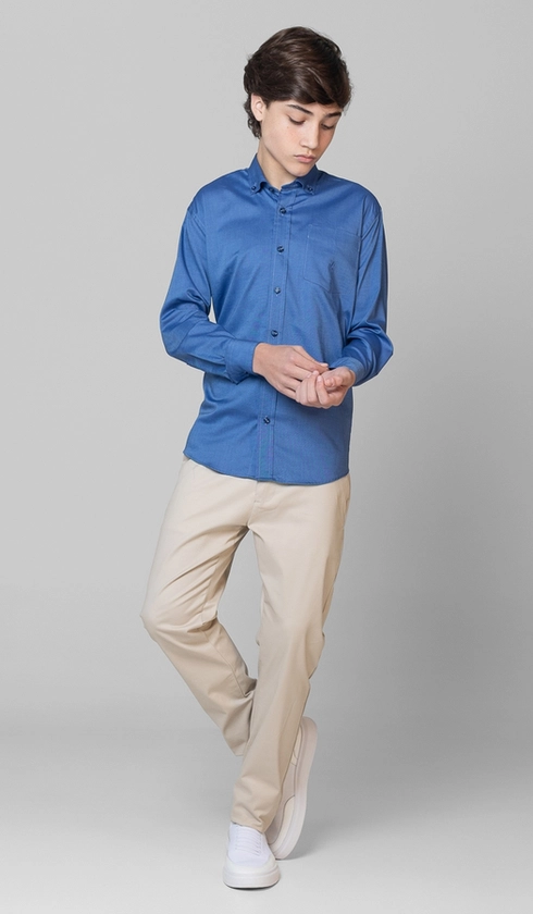 Camisa Manga Longa Oxford Button Down