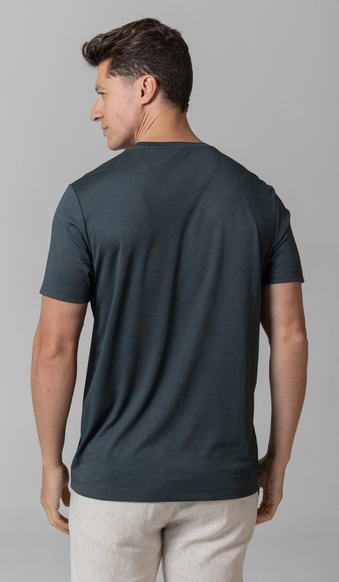 T-Shirt Manga Curta Gola Careca Jet Pima Binada