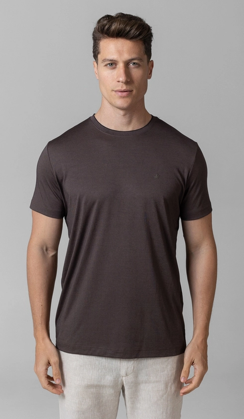 T-Shirt Manga Curta Gola Careca Jet Pima Binada