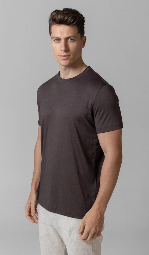 T-Shirt Manga Curta Gola Careca Jet Pima Binada