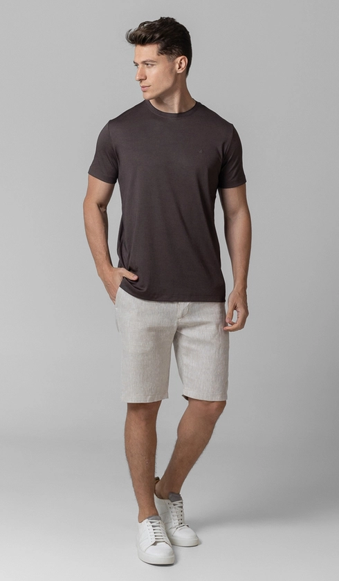T-Shirt Manga Curta Gola Careca Jet Pima Binada