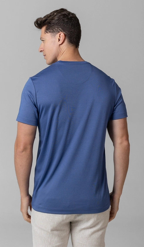 T-Shirt Manga Curta Gola Careca Jet Pima Binada