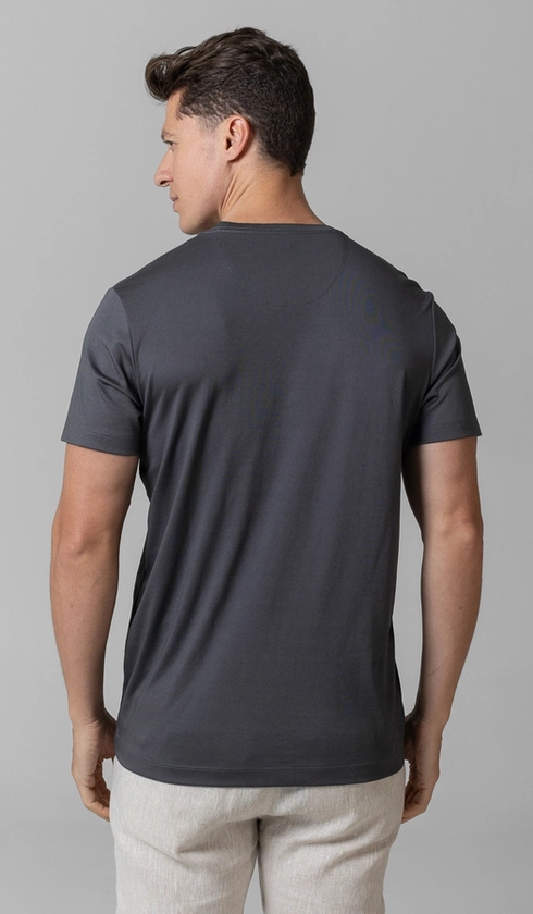 T-Shirt Manga Curta Gola Careca Jet Pima Binada
