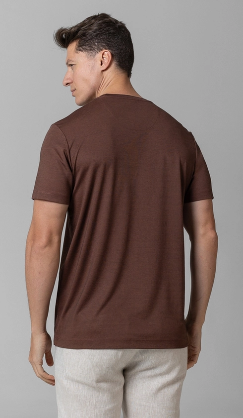 T-Shirt Manga Curta Gola Careca Jet Pima Binada