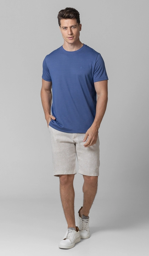 T-Shirt Manga Curta Gola Careca Jet Pima Binada