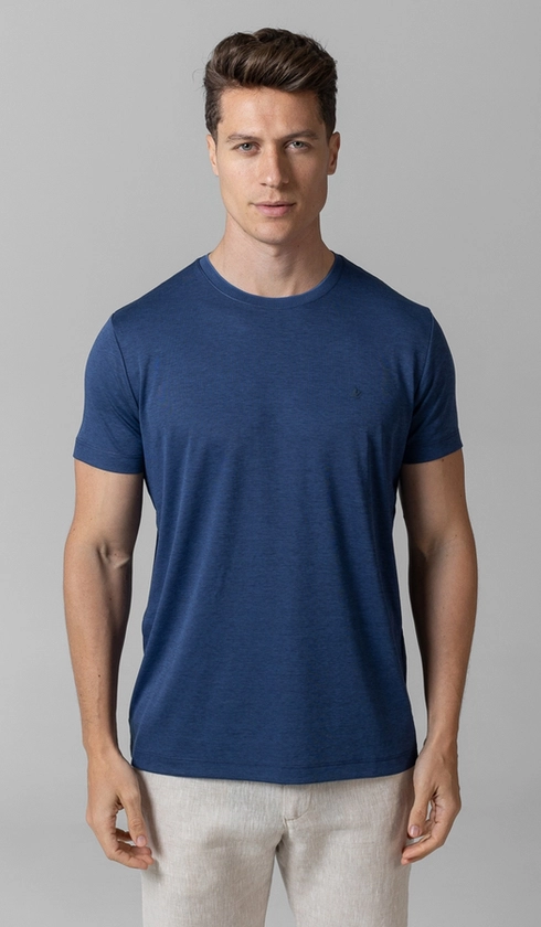 T-Shirt Manga Curta Gola Careca Jet Pima Binada