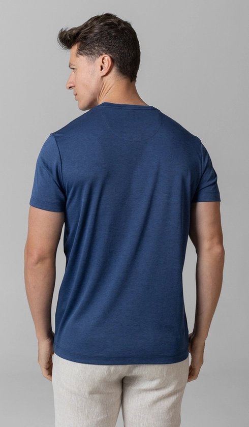 T-Shirt Manga Curta Gola Careca Jet Pima Binada