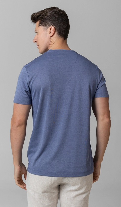 T-Shirt Manga Curta Gola Careca Jet Pima Binada
