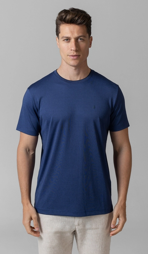 T-Shirt Manga Curta Gola Careca Jet Pima Binada