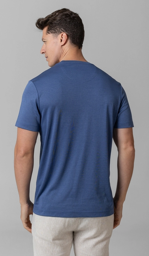 T-Shirt Manga Curta Gola Careca Jet Pima Binada