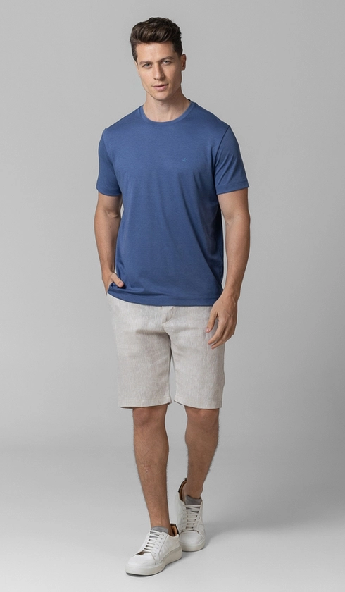 T-Shirt Manga Curta Gola Careca Jet Pima Binada