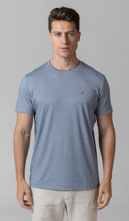 T-Shirt Manga Curta Gola Careca Jet Pima Binada