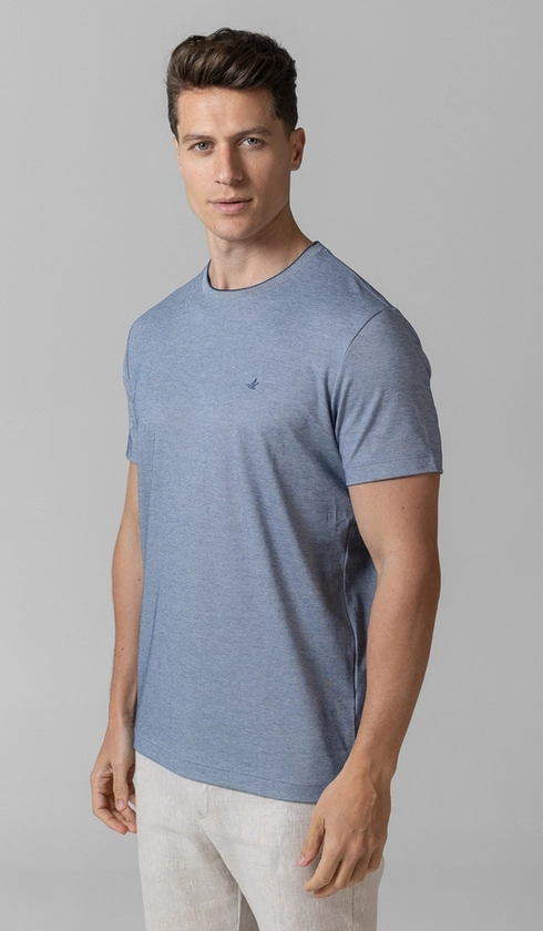 T-Shirt Manga Curta Gola Careca Jet Pima Binada