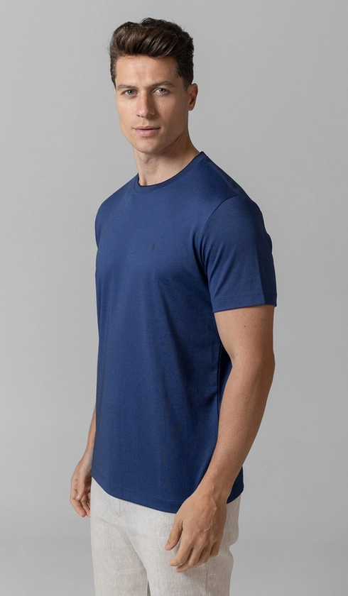 T-Shirt Manga Curta Gola Careca Jet Pima Binada
