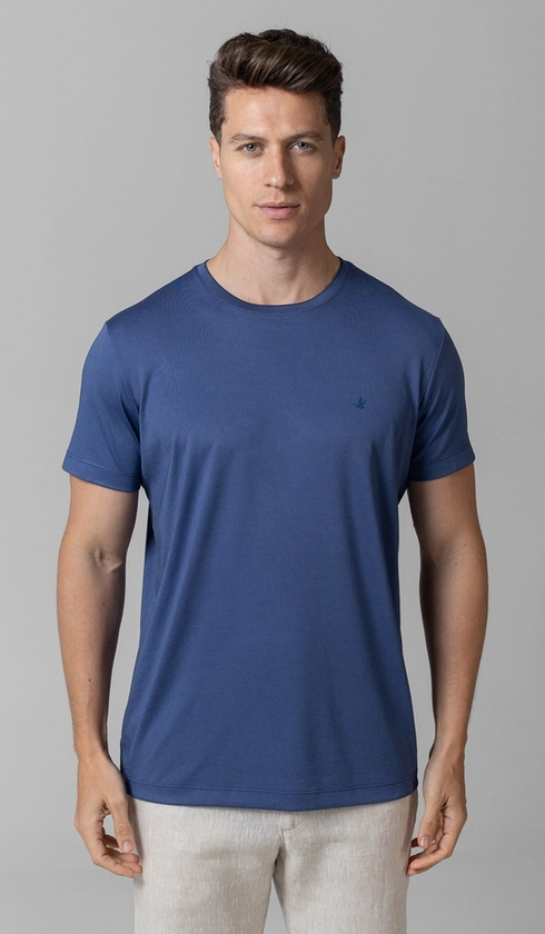 T-Shirt Manga Curta Gola Careca Jet Pima Binada