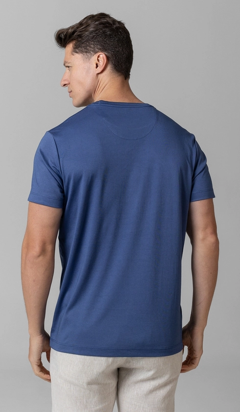 T-Shirt Manga Curta Gola Careca Jet Pima Binada