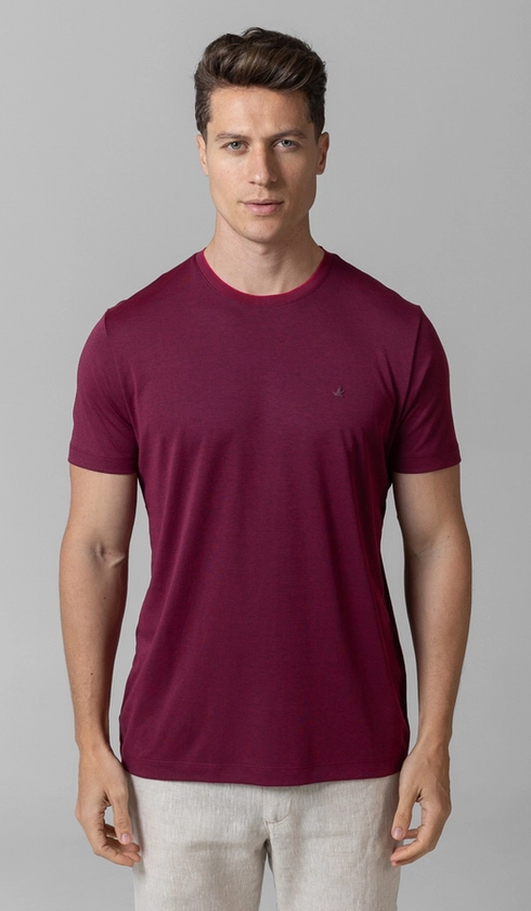 T-Shirt Manga Curta Gola Careca Jet Pima Binada