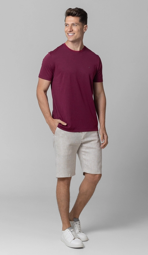T-Shirt Manga Curta Gola Careca Jet Pima Binada