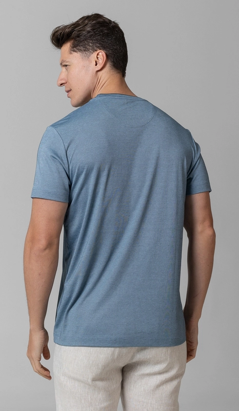 T-Shirt Manga Curta Gola Careca Jet Pima Binada