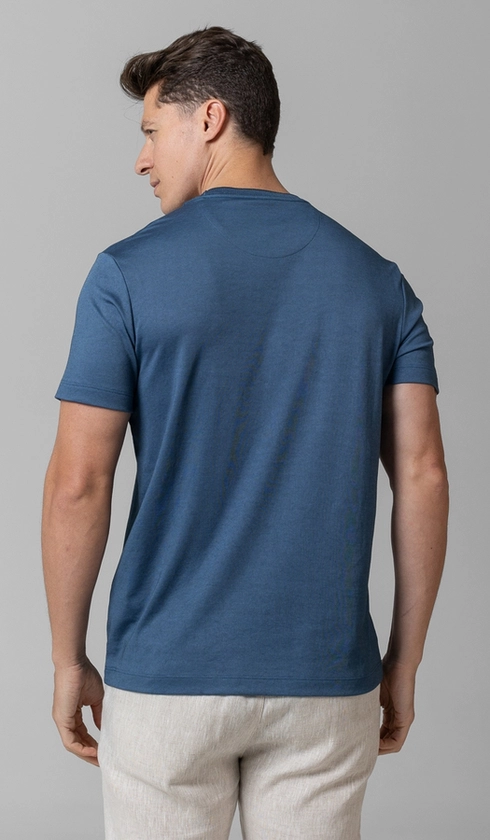 T-Shirt Manga Curta Gola Careca Jet Pima Binada