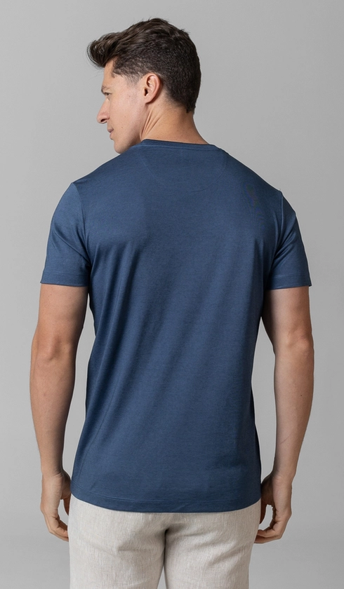 T-Shirt Manga Curta Gola Careca Jet Pima Binada