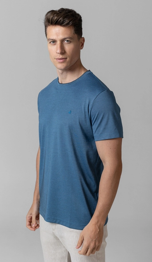 T-Shirt Manga Curta Gola Careca Jet Pima Binada