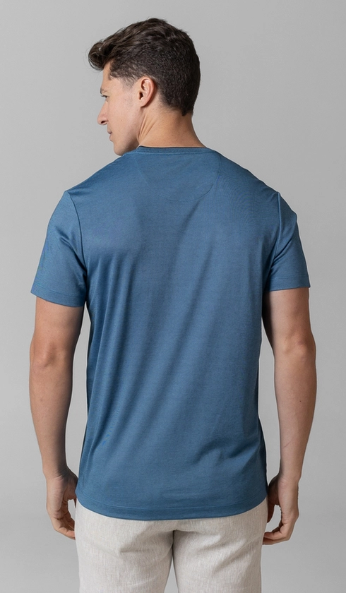T-Shirt Manga Curta Gola Careca Jet Pima Binada