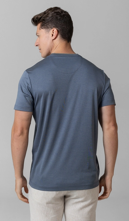 T-Shirt Manga Curta Gola Careca Jet Pima Binada