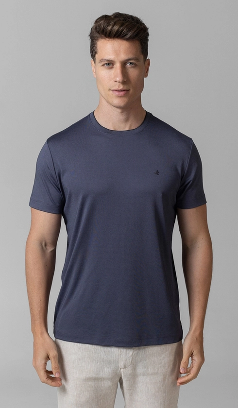 T-Shirt Manga Curta Gola Careca Jet Pima Binada