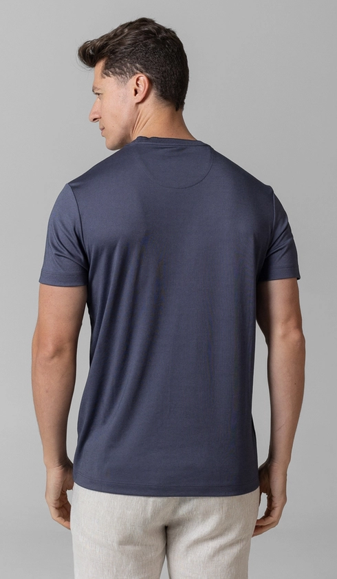 T-Shirt Manga Curta Gola Careca Jet Pima Binada